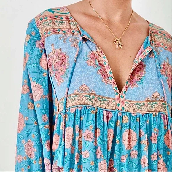 🌺🎉HP🎉🌺 NWT Spell & The Gypsy Love Story Boho Dress - Picture 8 of 16
